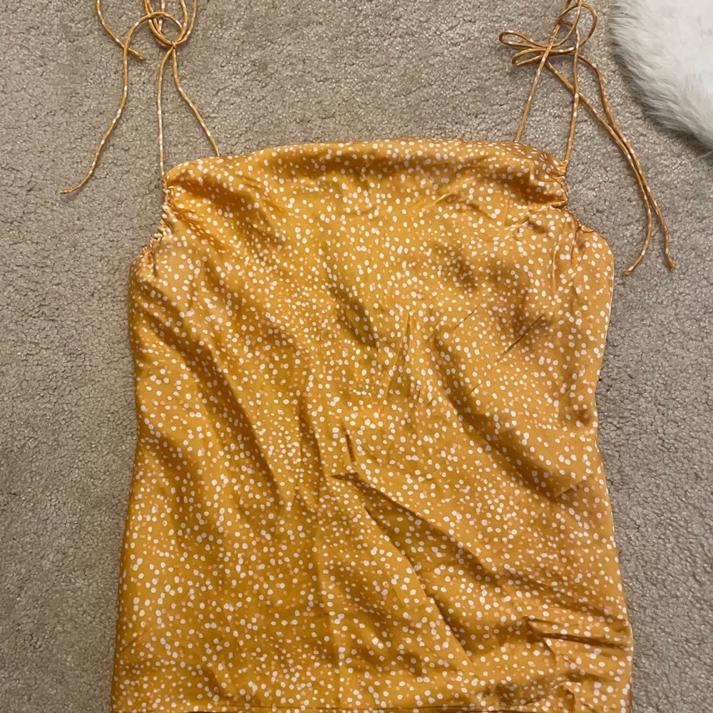 Express Mustard Spotted Camisole